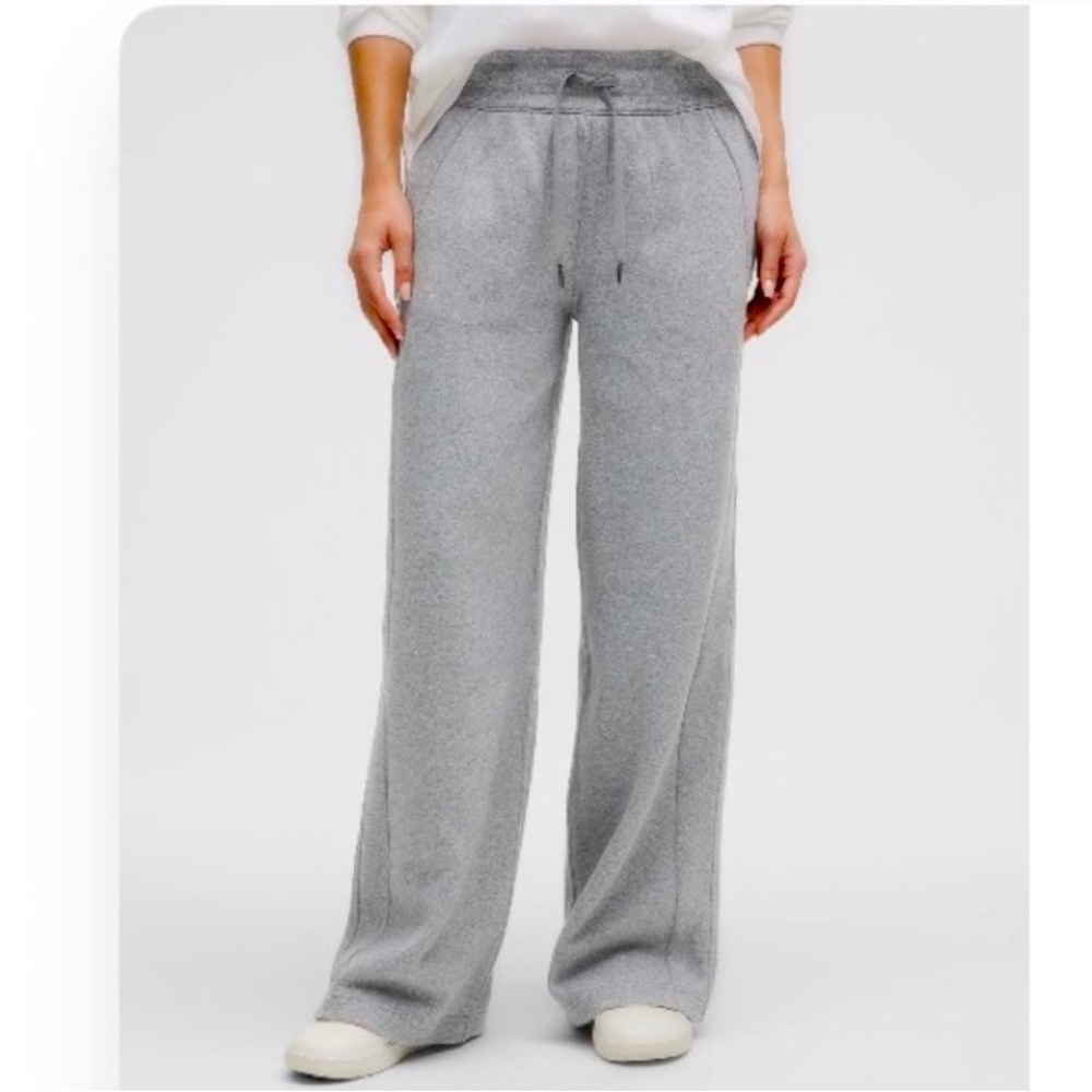 lululemon scuba mid rise wide leg sweatpants